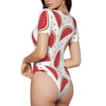 thumbnail image 2 of Balery Watermelon Body de cuello redondo de manga corta para mujer Tops de manga corta Tops básicos-X-Large, 2 of 7