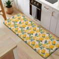 thumbnail image 5 of Yellow Lemon Fruit Flowers Pink Pattern Kitchen Rug Mat,Kitchen Runner Rugs Non Skid Washable,Decorative Kitchen Floor Mats for Kitchen,Sink,Laundry,17"x47.2", 5 of 7