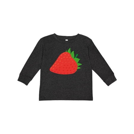Inktastic Strawberry Fruit Boys or Girls Long Sleeve Toddler T-Shirt