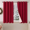 thumbnail image 1 of Cortinas opacas Lajode, cortas de lino, color negro, 115 x 114 cm, 2 paneles, 1 of 9
