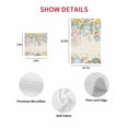 thumbnail image 7 of Easter Kitchen Dish Towels for Drying Dishes Set of 3, Spring Colorful Eggs Eucalyptus Leaves Floral Waffle Weave Microfiber Hand Tea Bathroom Towels Quick Dry & Absorbent Towel 12x12, 7 of 7