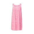 thumbnail image 5 of Aria Sleeveless 100% Cotton Nightgown with Pockets in 36",Women's Sizes XS-5X, 5 of 6