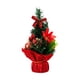 thumbnail image 1 of Mini árbol de Navidad artificial, árbol de Navidad de mesa, decoraciones navideñas DIY para Rojo, 1 of 9