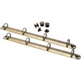 thumbnail image 1 of S 4-Ring Binder Mechanism A4 Notebook Mechanism Replacement Kit Bronze Metal Clip Ring Binder Round Ring Binding Spines Bronze A4 Binde, 1 of 1