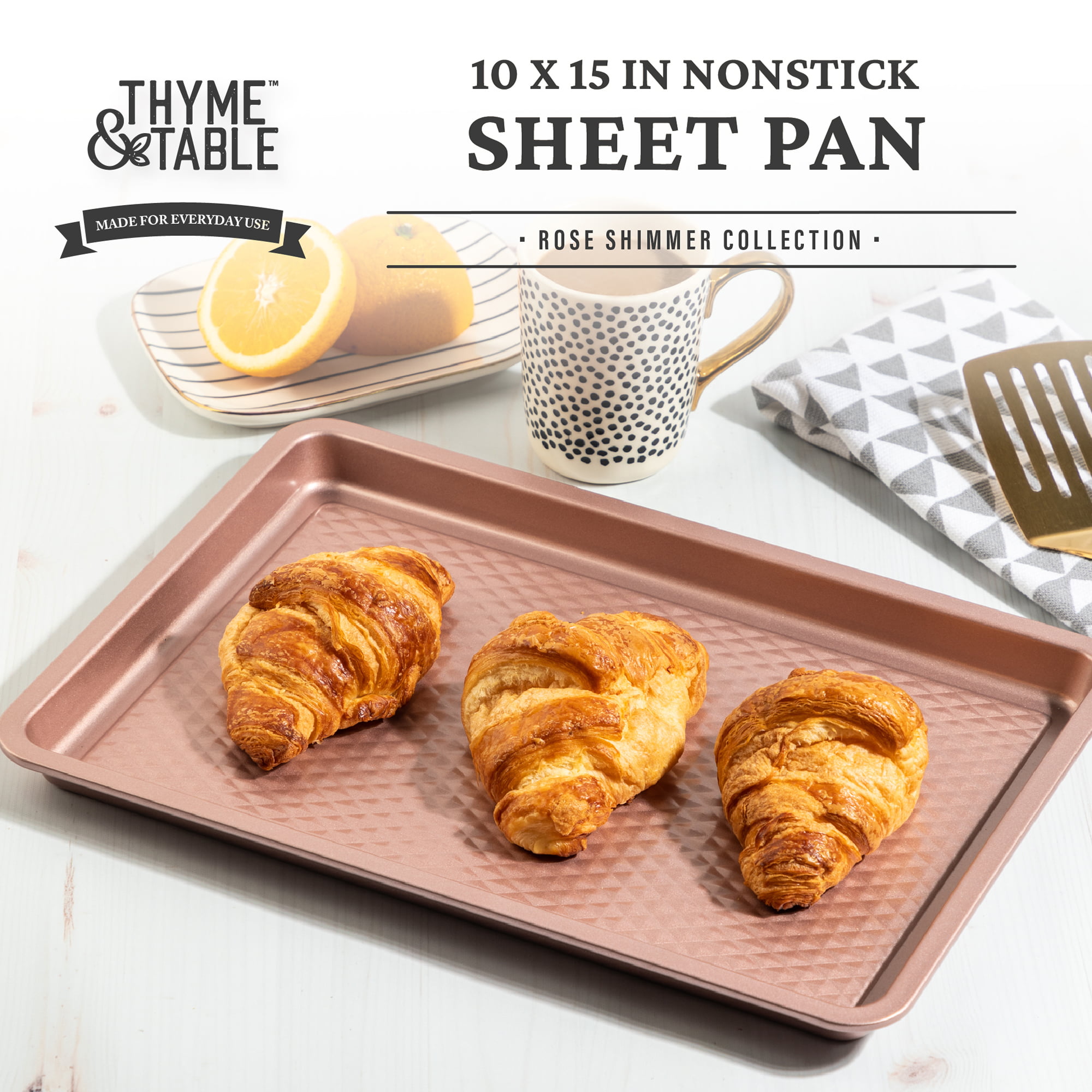chefstyle Rose Gold Texas-Sized Cookie Sheet Pan - Shop Pans & Dishes at  H-E-B