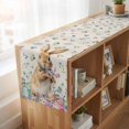 thumbnail image 6 of Table Runners 72 Inches Long Dress Scarves, Bunny Easter Farmhouse Kitchen Table Runner, Coffee Tablerunners, Spring Floral Eggs Rabbits Rustic 14x72 Inch, 6 of 9