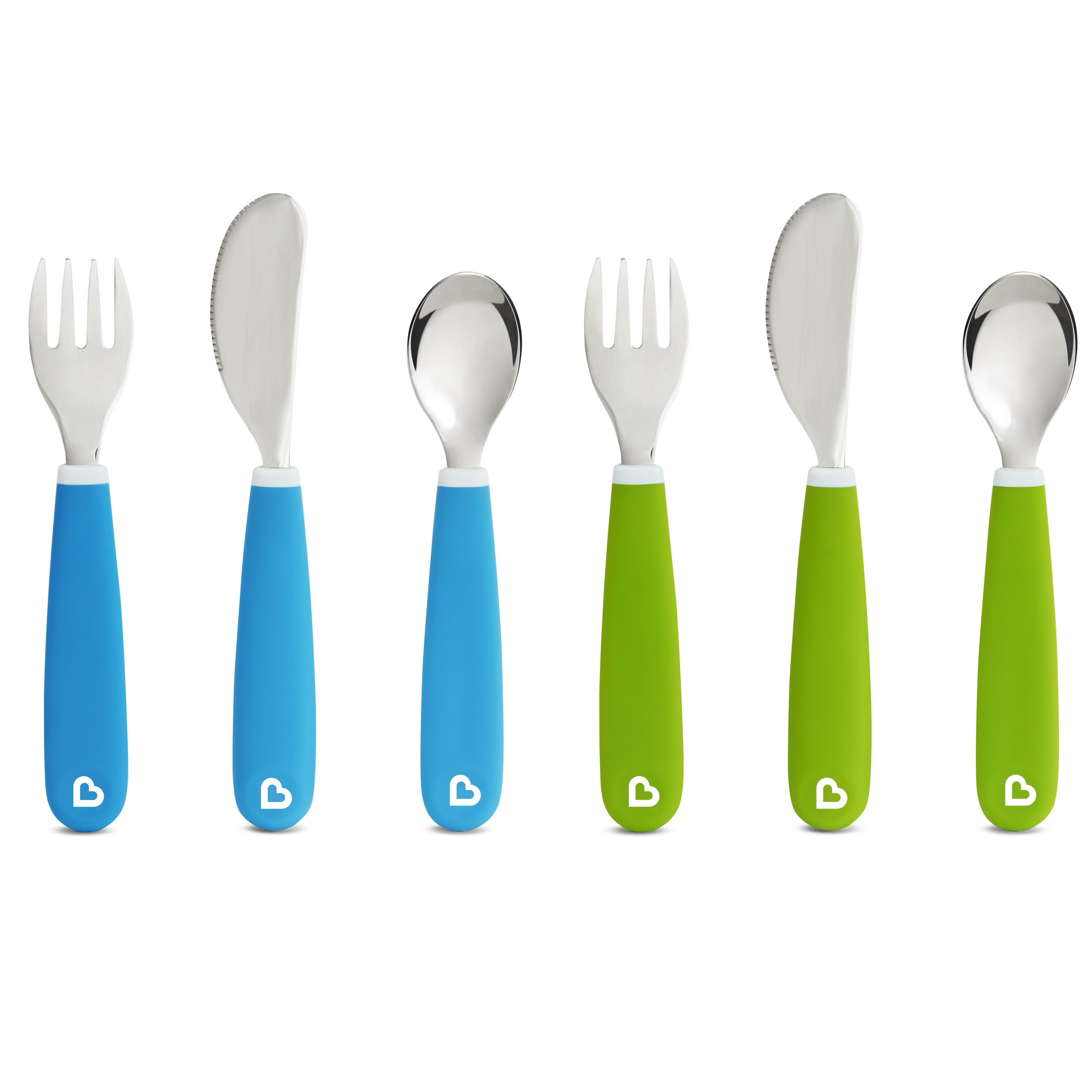 Home Tableware Children Toddler Multi-color Cutlery Feeding Spoon Fork Set G 