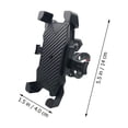 thumbnail image 2 of unbranded Navigation Mobile Phone Stand Bike Phone Fixing Clamp Plastic Black Shockproof 1Set, 2 of 8