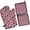 White-1, variant on Leopard Print Oven Mitts and Pot Holders Set Of 4, Heat Resistant Kitchen Gloves with Non-Slip Grip, Hanging Loop, Soft Cotton Lining for Baking, Cooking, Grilling, Barbecue