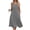 Gray, variant on Viikei Womens Dresses Plus Size Clearance Sales,Women Solid Casual Dress for Summer Tank Dress Loose Flowy Beach Dress with Pockets Hankerchief Flare Midi Sundress Gray S