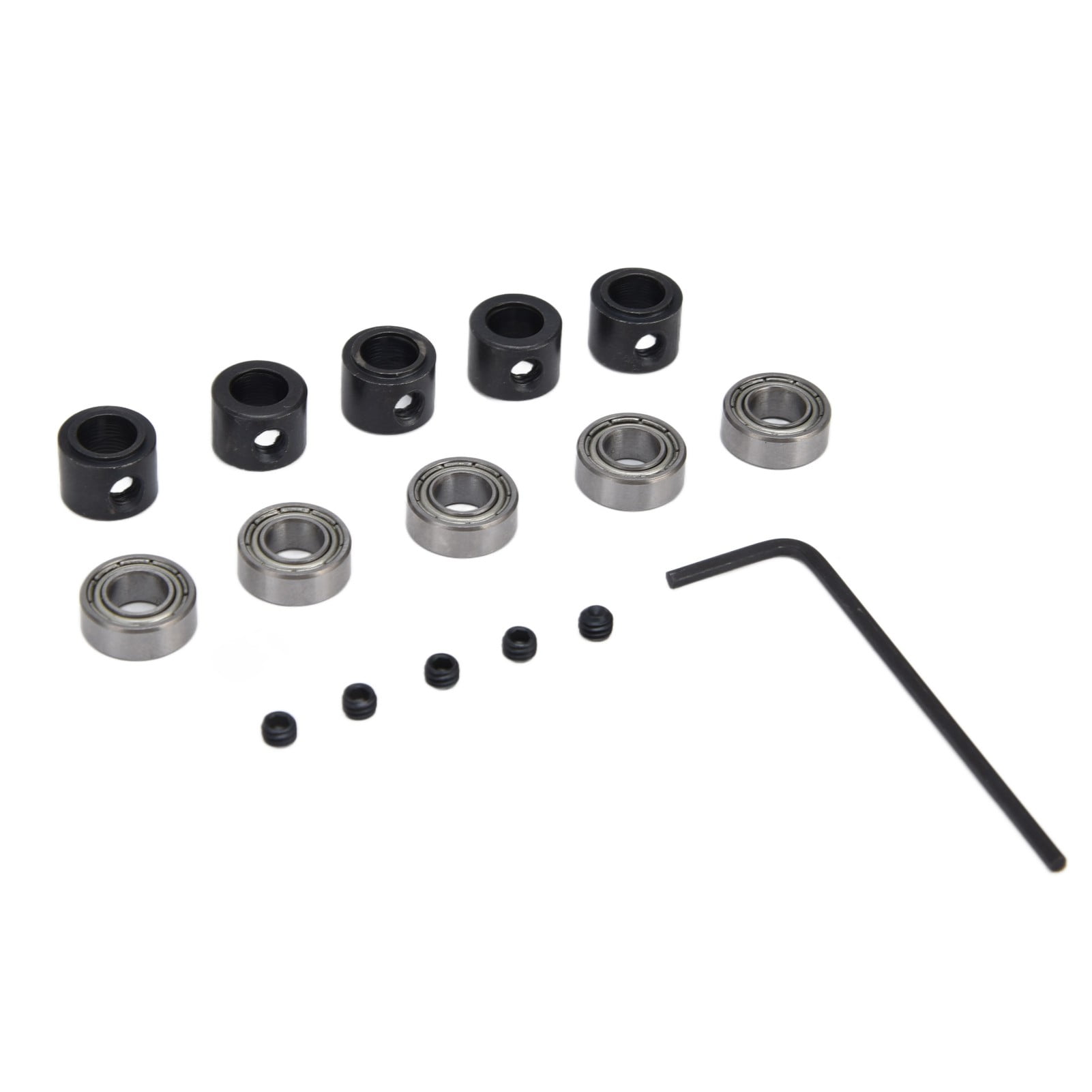 Router Bit Bearing, 5 Set Routers Bits Bearings Steel 1/4in ID For