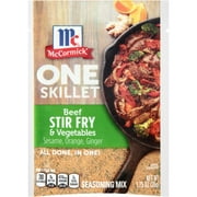 McCormick Beef Stir Fry & Vegetables One Skillet Seasoning Mix, 1.25 oz Packet