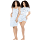 thumbnail image 1 of Set Pijama 3 Piezas Mujer Verano Bata Top y Short, 1 of 5