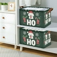 thumbnail image 2 of Yayeee Foldable Storage Basket for Shelves with Handles Waterproof Cloth Bins, Christmas Dog, 2 of 7