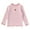 Pink, variant on KAUOD Girls Long Sleeve Shirt Cute Lettuce Edge Trim Basic Layering T-Shirt Tops Kids Solid Color Slim Fit Tee Blouse