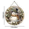 thumbnail image 3 of Wooden Christmas Sign 20 cm x 20 cm With Holiday Themed Design And Multicolor Festive Decorations For Indoor Christmas Decor, 3 of 6