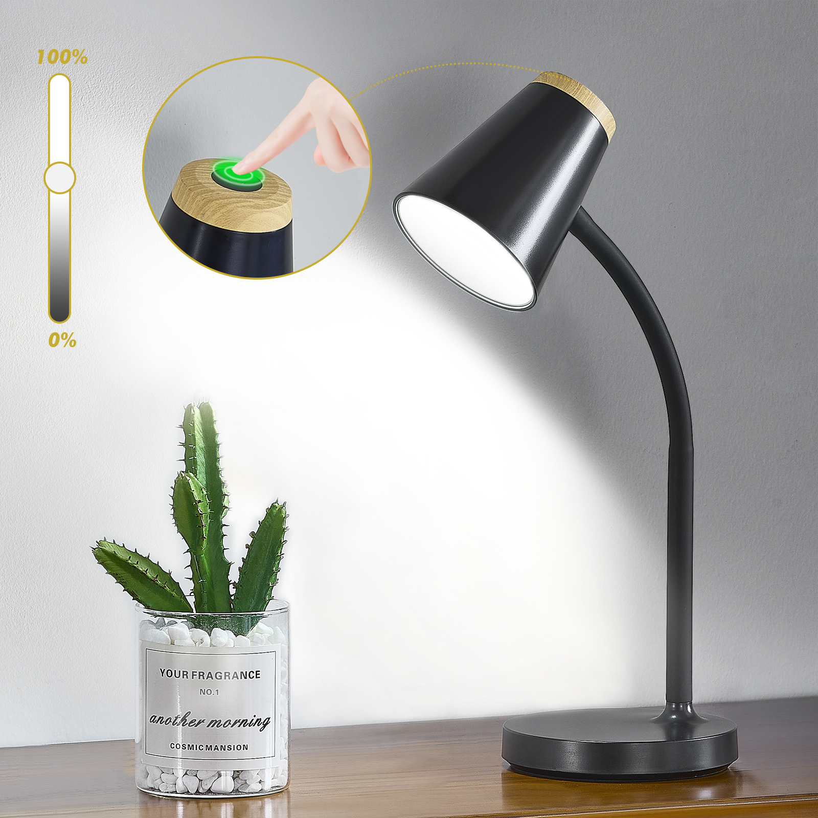 Natyswan Touch Control LED Desk Lamp With Gooseneck photo 7