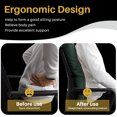 thumbnail image 7 of Galenzoov 28×18×5 inch Ultimate Comfort Rocking Chair Cushion Set - Luxurious Thick Memory Foam with Non-Slip Ties, Water-resistant Seat & Back Pillows for Indoor/Outdoor Rockers, Dark Green, 7 of 7