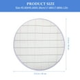 thumbnail image 2 of TEHAUX Embroidered Mesh Round Grid Pattern Assorted Color Polyester 1Pcs Free Cut Home Decoration Artists, 2 of 5