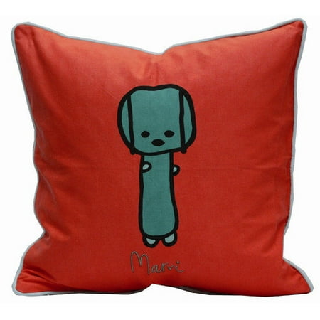 Meo and Friends Friends on Your Pillow Friends on Your Marvi Cotton Throw Pillow