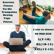Men Non Slip Sticky Grips Socks 3 Pairs Tile Wood Floors Anti-Skid Workout Yoga Pilates Hospital Slipper Socks