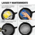 thumbnail image 3 of CASA LITUS Sartenes de Hierro Fundido (3 Pz. de 16, 21 y 27 cm) para Cocinar en Estufa, Horno, Asador, Fuego Directo, Resistente a Alta Temperatura, Antiadherentes Sin Tefl&oacute;n, Duraderos y R, 3 of 9