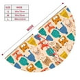 thumbnail image 3 of Rateoe Small Animals with Knit Hat Pattern Print Christmas Tree Skirt 48" for Xmas Holiday New Year Party Circle Tree Mat Ornaments Decoration, 3 of 7