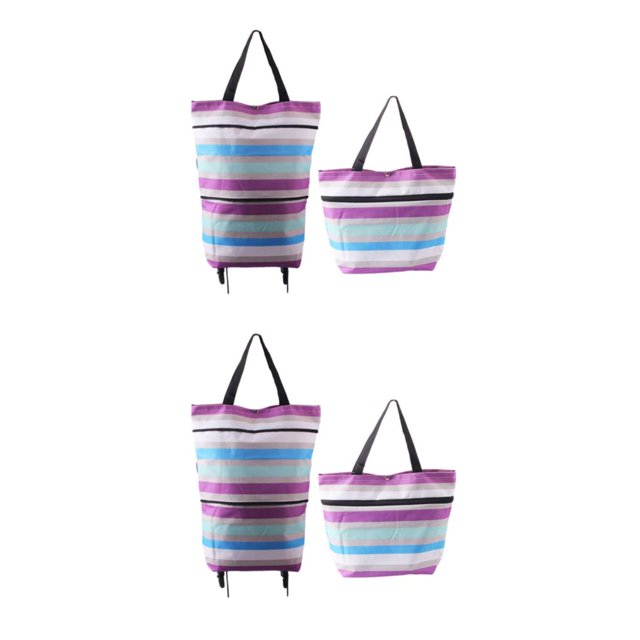 Naiovety Bolsas de la compra para una amplia gama de usos Tela de gran capacidad y plegable para aplicaciones amplias Happy ribbon cinta feliz 2Conjunto