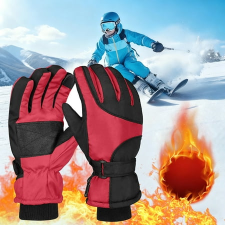 Gamivast Winter Gloves for Women & Men Fleece Lined Waterproof And Breathable Snow Gloves Touchscreen Anti-Slip Gloves for Running Driving Hiking