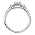 thumbnail image 3 of SuperJeweler 1 1/3 Carat Oval Shape Moissanite and Diamond Ring In Sterling Silver For Women, 3 of 6