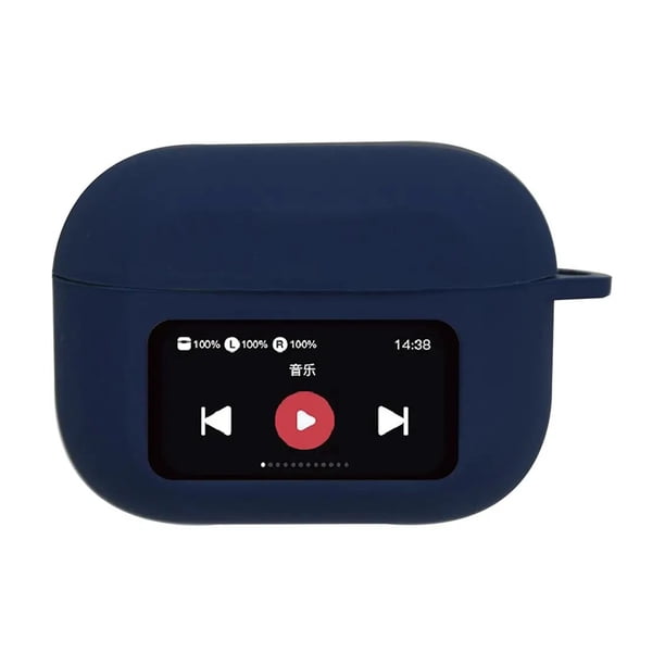 Funda de silicona para auriculares Bluetooth AirPods, a prueba de golpes, con carga inalámbrica y pantalla protectora