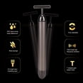 thumbnail image 2 of 24k Masajeador facial Stick Electric T Shape Beauty Bar Masajeador de alta vibración para estiramiento facial Antiarrugas Estiramiento de la piel Herramientas de masaje facial reafirmante facial Ecomeon no, 2 of 5