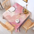 thumbnail image 2 of Pink Gold Wave Marble Pattern Square Tablecloth,Waterproof Square Table Cover,Wipeable Spillproof Washable Table Cover for Home Kitchen Party Decor 42"X42"(107x107cm), 2 of 6