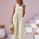 thumbnail image 1 of Wide Leg Overall Jumpsuit, Casual Button Front Suspender Jumpsuit, Women's Clothing, 1 of 5