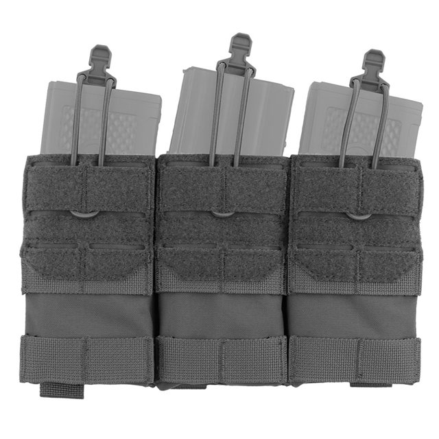 Bolsa Triple Para Cargador, Bolsas Para Cargador De Rifle Con Parte Superior Abierta, Ajustables Para Cargadores De 5,56 Mm