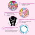 thumbnail image 2 of Bracelet Making Beads Kit Colorful Mixed Glass Beads DIY Jewelry Set (A), 2 of 5