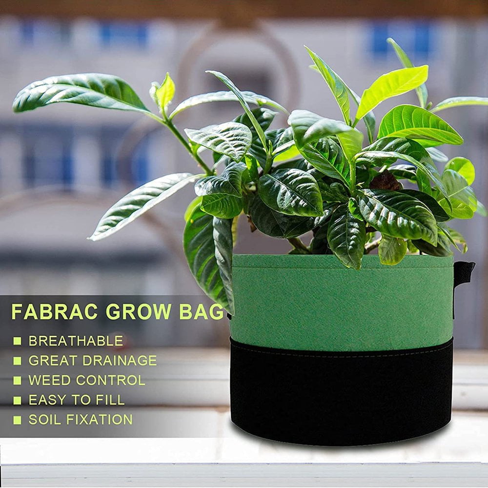 Lot De 4 Sacs De Plantation De Pommes De Terre, 10 Gallons, En Tissu