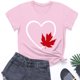 thumbnail image 2 of Camisas de Manga Corta para las Mujeres Impresión de Manga Corta Cuello Redondo, Camisa Casual de Poliéster para las Mujeres, Lavado de Manos, 2 of 6