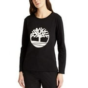 MSRP $34 Timberland Women's Cotton Logo T-Shirt Black Size Large