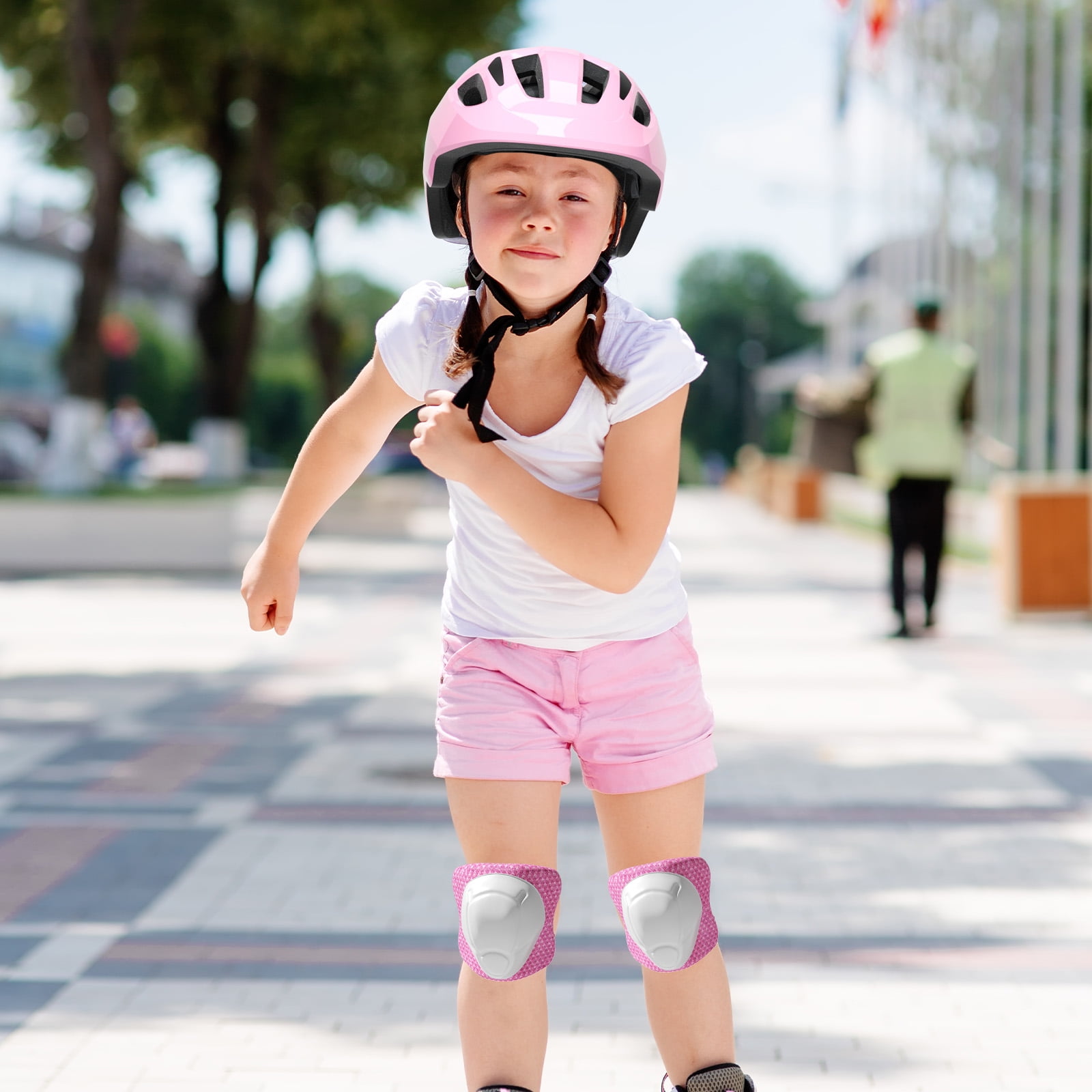 KORIMEFA Kids Bike Helmet Toddler Bicycles Helmets, Multi-Sport Protective Gear Set for 3-5-8-14 Years Boys Girls with Knee Elbow Pads Wrist Guards for Cycling,Skateboarding,Skating Scooter