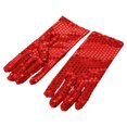 thumbnail image 4 of Fgnfyis Gants à Paillettes Colorés pour Femmes pour Décoration de Robe, Fête et Événements de Performance Rouge, 4 of 4