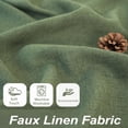 thumbnail image 6 of DriftAway Green Linen Curtains 84 Inches Long for Living Room Thick Semi Sheer 2 Panels Farmhouse 3 Inch Rod Pocket Back Tab Boho Rustic Light Filtering Window Drapes for Bedroom Privacy Assured, 6 of 8