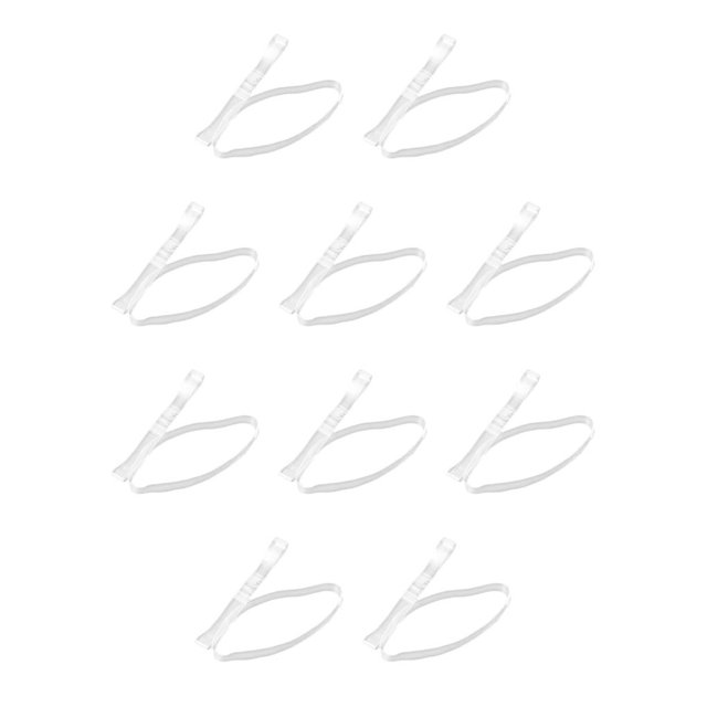 Qarigey 1 par de correas invisibles transparentes para zapatos para sujetar zapatos sueltos tacones altos mulas Transparente 10piezas Qarigey CBP435781