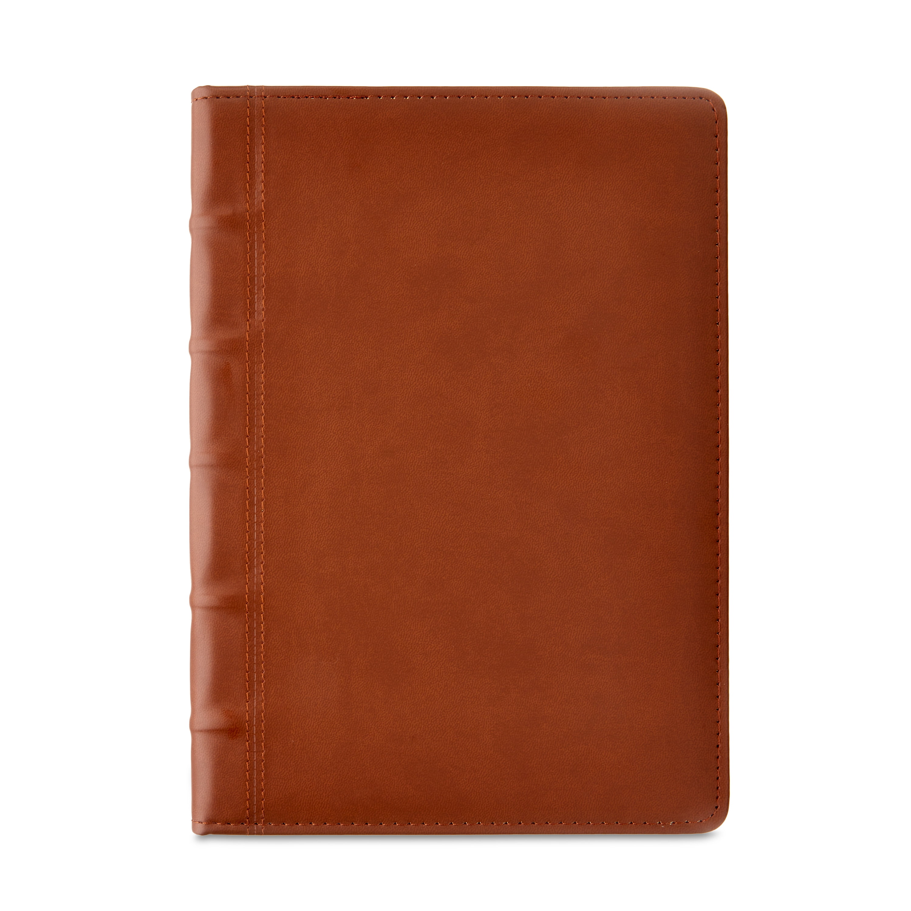Pen+Gear Leatherette Cover Adult Journal, Brown, 7.25