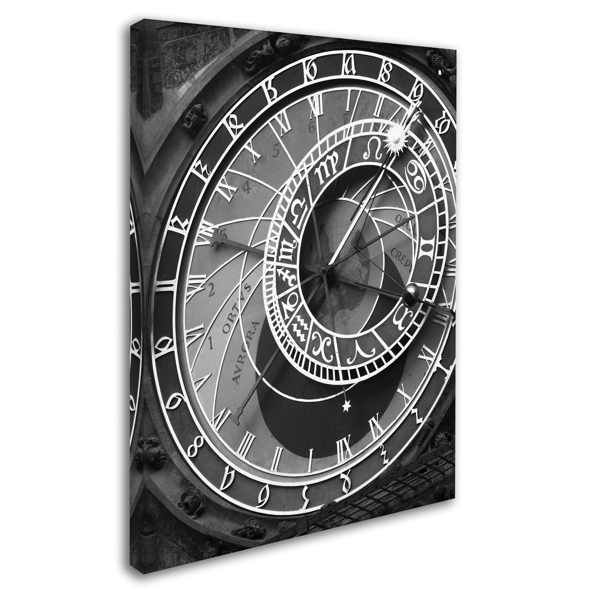 Trademark Fine Art "Astronomic Watch Prague 11" Canvas Art by Moises Levy