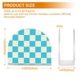 thumbnail image 3 of Dailycode Napkin Holder for Table Acrylic Kitchen Paper Tissue Dispenser, Blue White Checked, 3 of 9