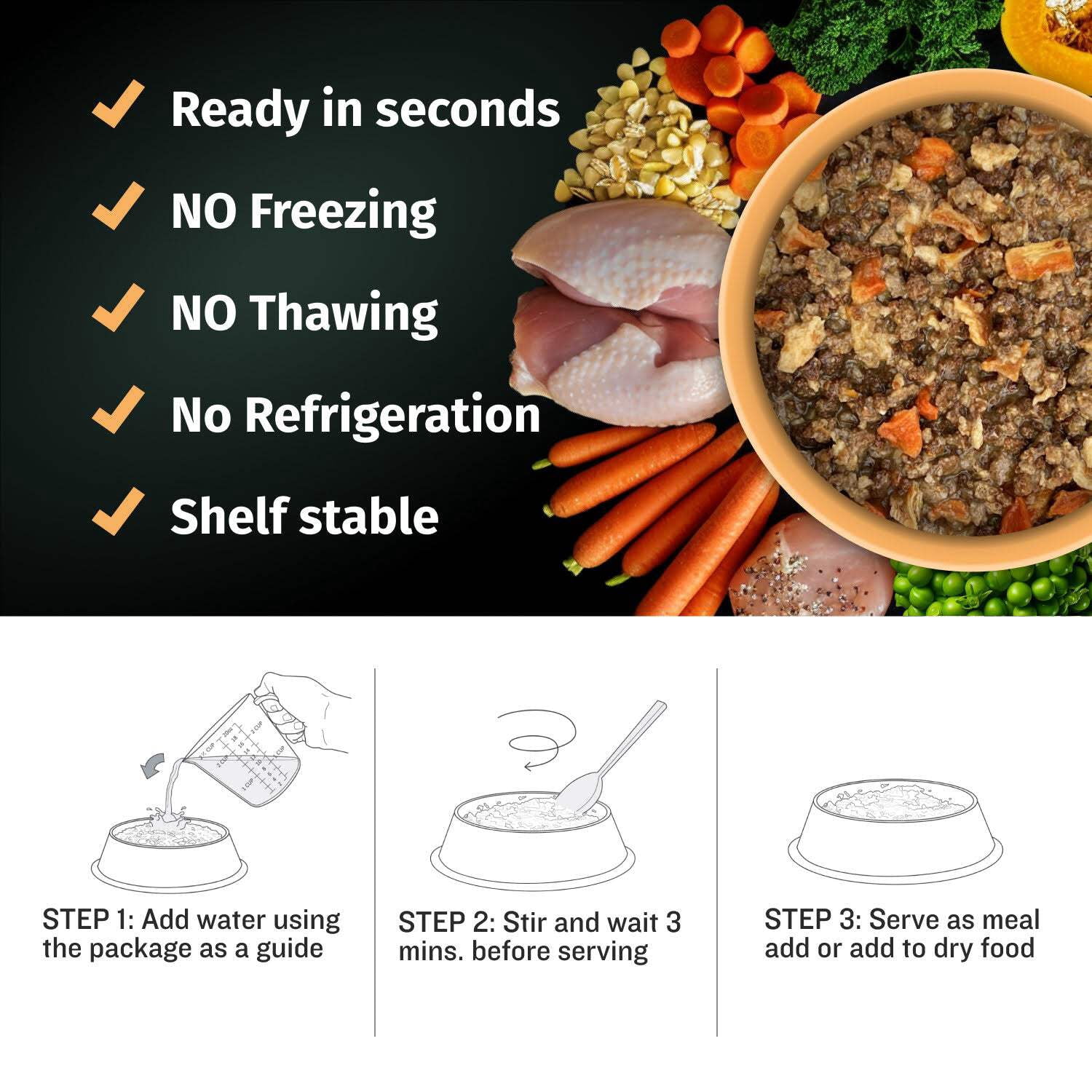 Bully Max 26/12 High Protein Chicken Wet Puppy Food, 2 lb. Bag (makes 5.5 lbs.)