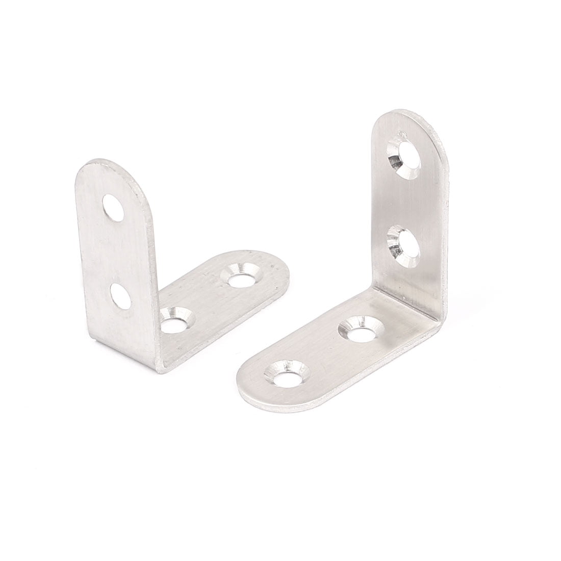 40mmx40mm L Shape Stainless Steel Shelf Corner Brace Repair Angle Bracket 2pcs
