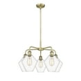 thumbnail image 3 of Innovations Lighting  Cindyrella  - 5 Light 8" Stem Hung Chandelier Antique Brass/Clear, 3 of 5