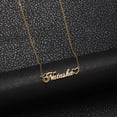 thumbnail image 3 of Vakki Name Customized Necklace Heart Shaped Personalized Necklace Stainless Steel Nameplate Necklace 18K Gold Plated Chain Jewelry for Women, 3 of 5